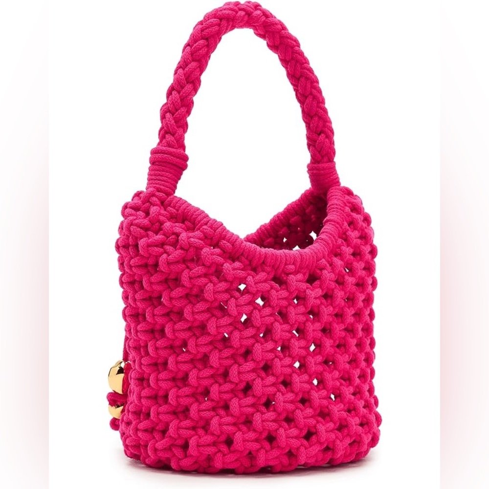Madewell Braided Rope Pouchette — Watermelon